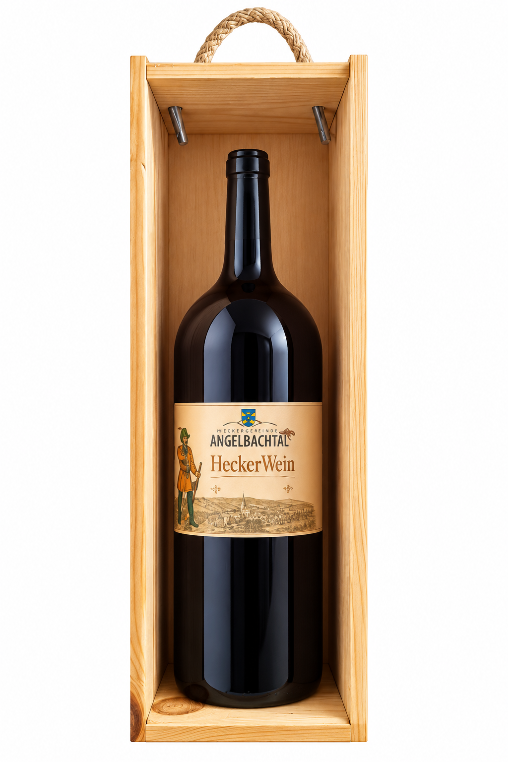 Holzkiste Magnum Flasche 